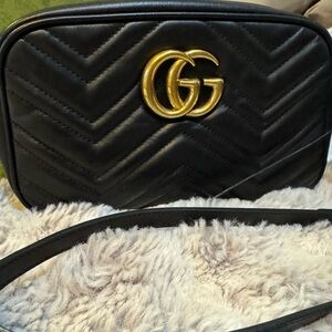 Gucci Shoulder Bag GG Marmont Black